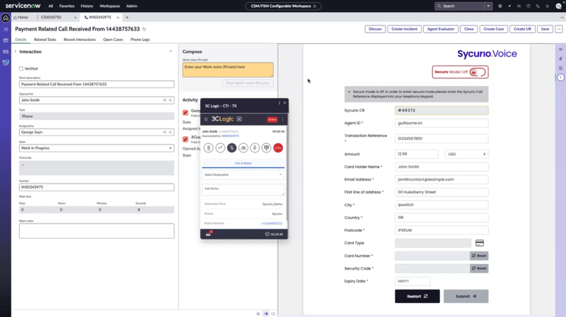 3CLogic Service Now Integration 3CLogic Service Now Integration